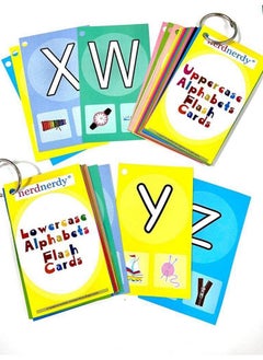 nerdnerdy NERDNERDY Uppercase and Lowercase Alphabet Flashcards, Educational Cards for Kids  - Image 3