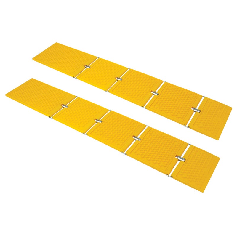 Performance Tool W41003 Emergency Traction Mat - Superior Traction, 38-Inches long x 7-Inches wide, Flexible Heavy Duty Plastic, Set of 2, Safety Yellow - Image 4