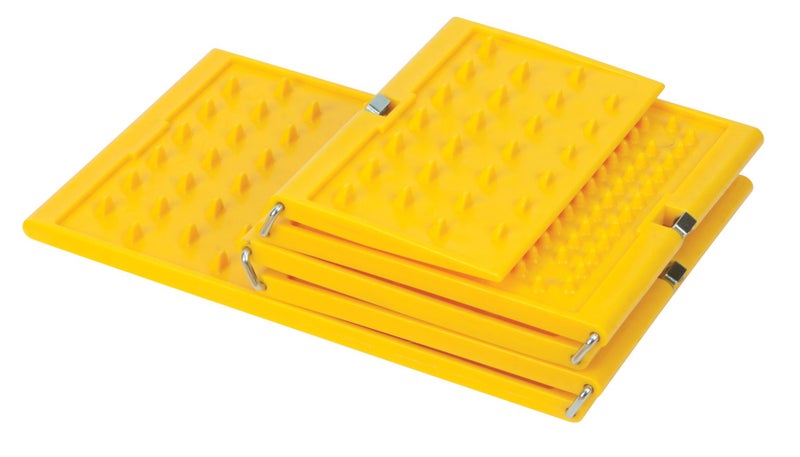 Performance Tool W41003 Emergency Traction Mat - Superior Traction, 38-Inches long x 7-Inches wide, Flexible Heavy Duty Plastic, Set of 2, Safety Yellow - Image 2