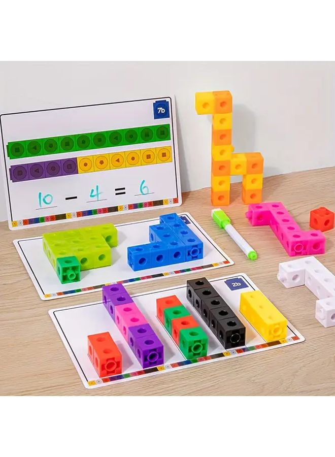 100pcs Magic Cube Building Blocks Set Develops Logic Problem Solving Skills Hand Eye Coordination Educational Toy - Image 1
