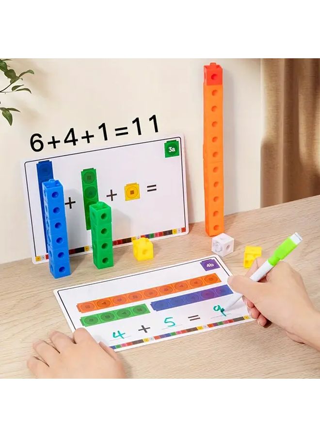 100pcs Magic Cube Building Blocks Set Develops Logic Problem Solving Skills Hand Eye Coordination Educational Toy - Image 5