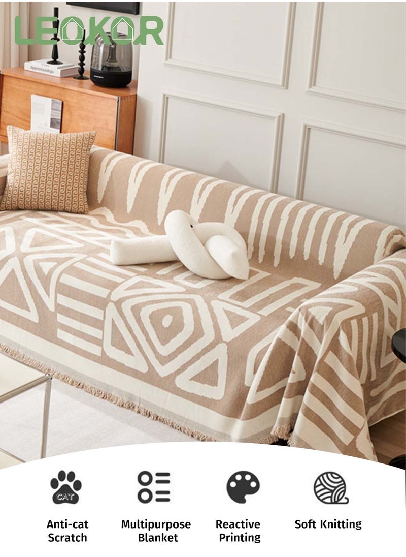 3 Seat Sofa Slipcover Pets Protector Furniture Covers Soft Four Seasons Universal Sofa Slipcovers All-Inclusive Sofa Cover 180*300CM
