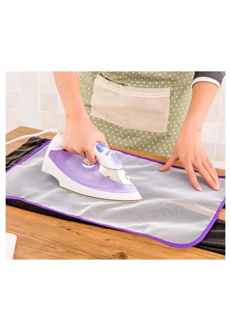 Meetion غطاء من القماش الواقي من شبكة الضغط العازلة لطاولة الكي ضد وسادة الضغط، مكواة صغيرة، ألوان عشوائية (اللون: قطعة واحدة 35 × 50 سم) - Image 1