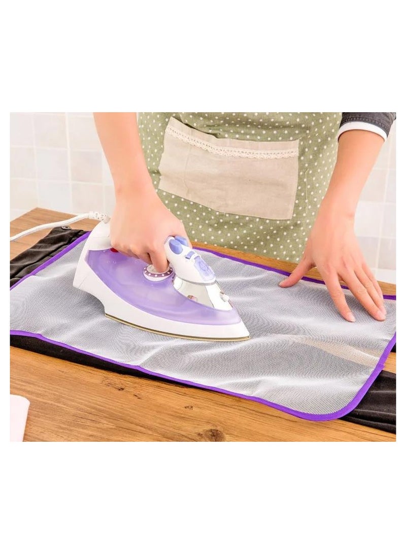 1pc Cloth Protective Press Mesh Insulation Ironing Board Mat Cover Against Pressing Pad Mini Iron Random Colors (35X50cm)  - Image 1