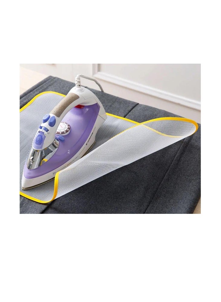 1pc Cloth Protective Press Mesh Insulation Ironing Board Mat Cover Against Pressing Pad Mini Iron Random Colors (35X50cm)  - Image 4