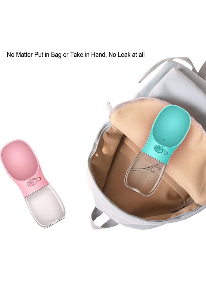 Mumoo Bear Dog Water Bottle, Leak Proof Portable Puppy Water Dispenser with Drinking Feeder for Pets Outdoor Walking, Hiking, Travel (12oz Pink) - Image 5