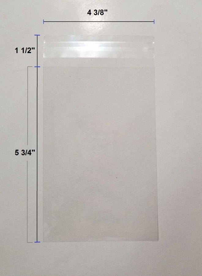 UNIQUEPACKING 3000 Pcs 4 3/8 X 5 3/4 Clear A2 Card Resealable Cello Cellophane Bags (fit A2 Card only, not Envelope) - Image 2