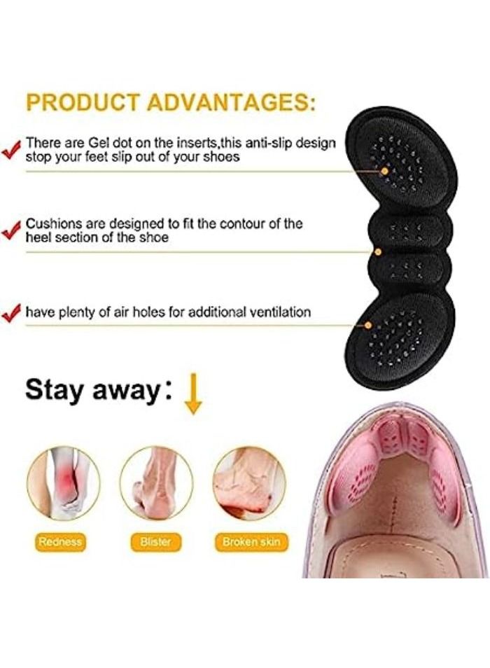 Self-adhesive Heel Pads Big Shoe Inserts Heel Protectors for Women and Men 2pcs Random Colors - Image 3