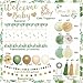 Bolake Sage Green Baby Shower Decorations Gender Neutral Baby Shower Decorations Welcome Baby Banner Sage Green Balloons Paper Lanterns Pom Poms Flowers Tablecloth Tassels Mom to Be Sash Dad to Be Pin - Image 4