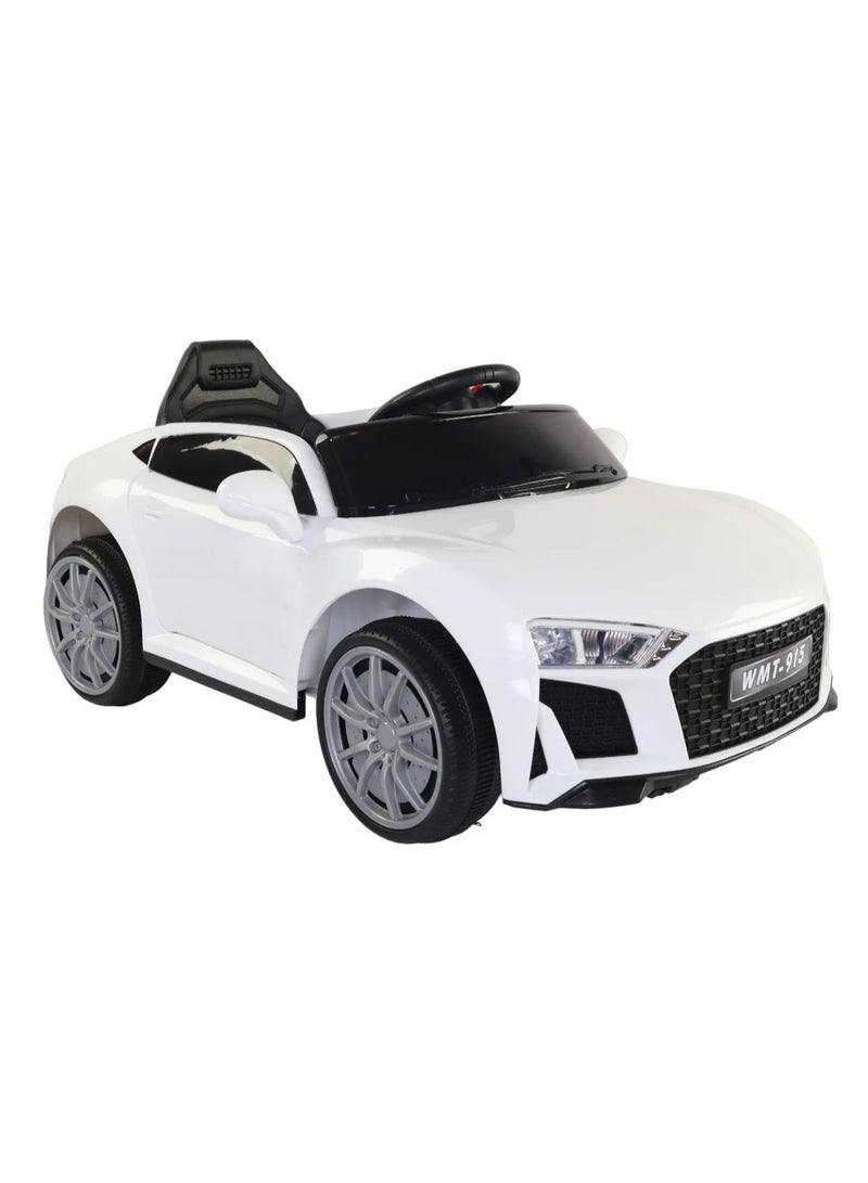 أودي سيارة رياضية قابلة لإعادة الشحن ببطارية 12 فولت للأطفال مع جهاز تحكم عن بعد وصوت الموسيقى والضوء الكهربائي من 2 إلى 5 سنوات - Image 1