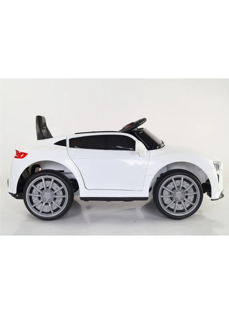 أودي سيارة رياضية قابلة لإعادة الشحن ببطارية 12 فولت للأطفال مع جهاز تحكم عن بعد وصوت الموسيقى والضوء الكهربائي من 2 إلى 5 سنوات - Image 2