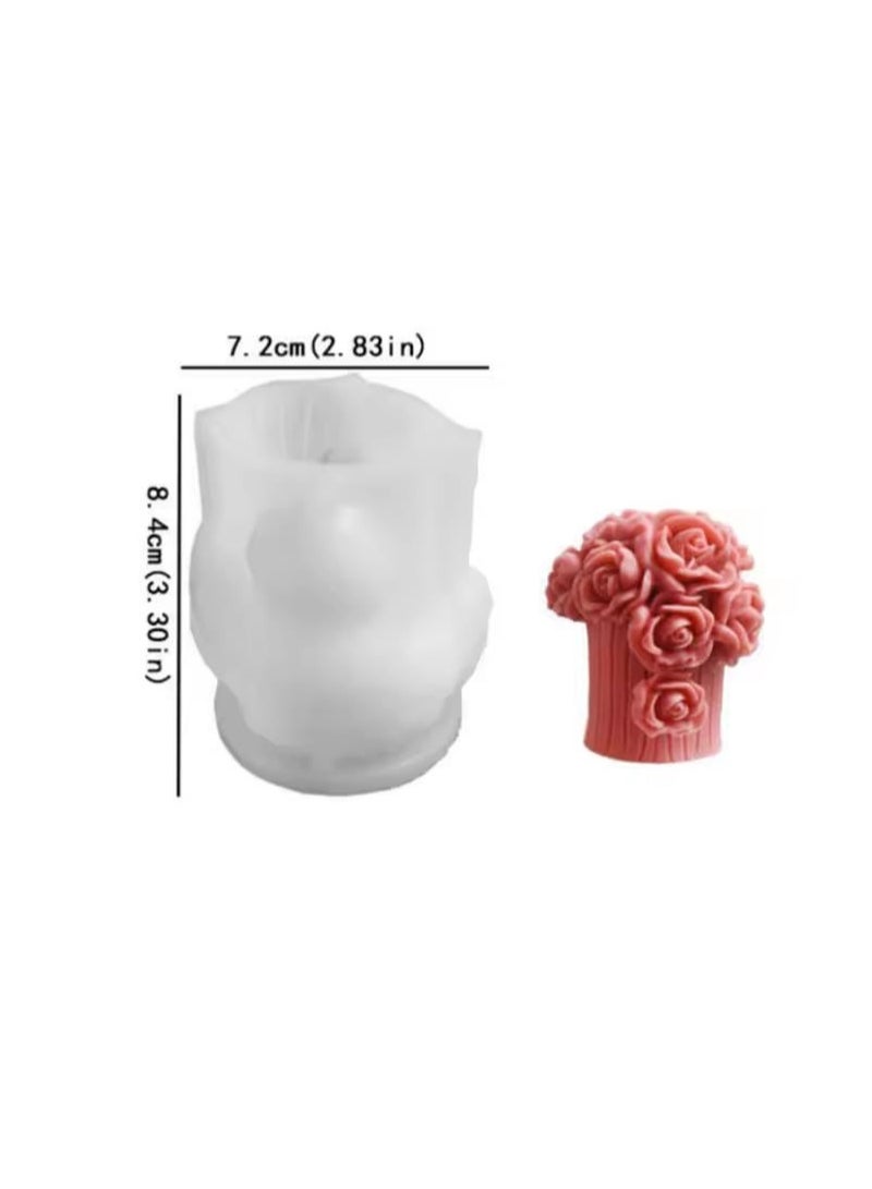 Rose Bouquet Candle Mold