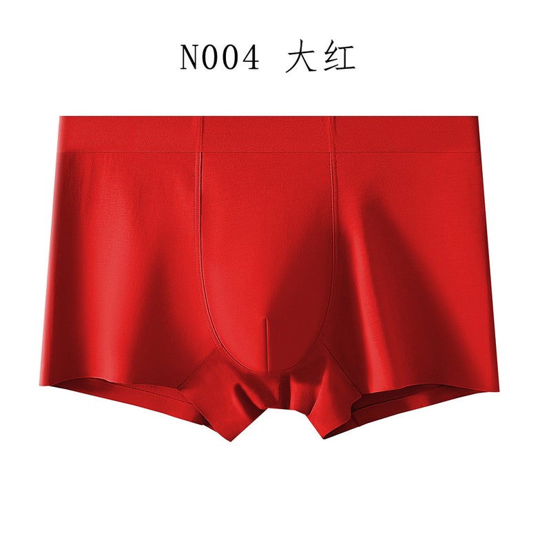 60-Count Xinjiang Combed Cotton 7A Grade Antibacterial, Traceless And Non-Sensory Men'S Comfortable Underwear Boxer Briefs Breathable - Image 1