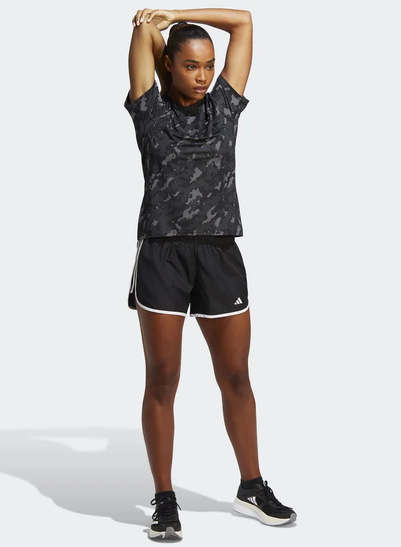 Adidas Own The Run Camo Running T-Shirt