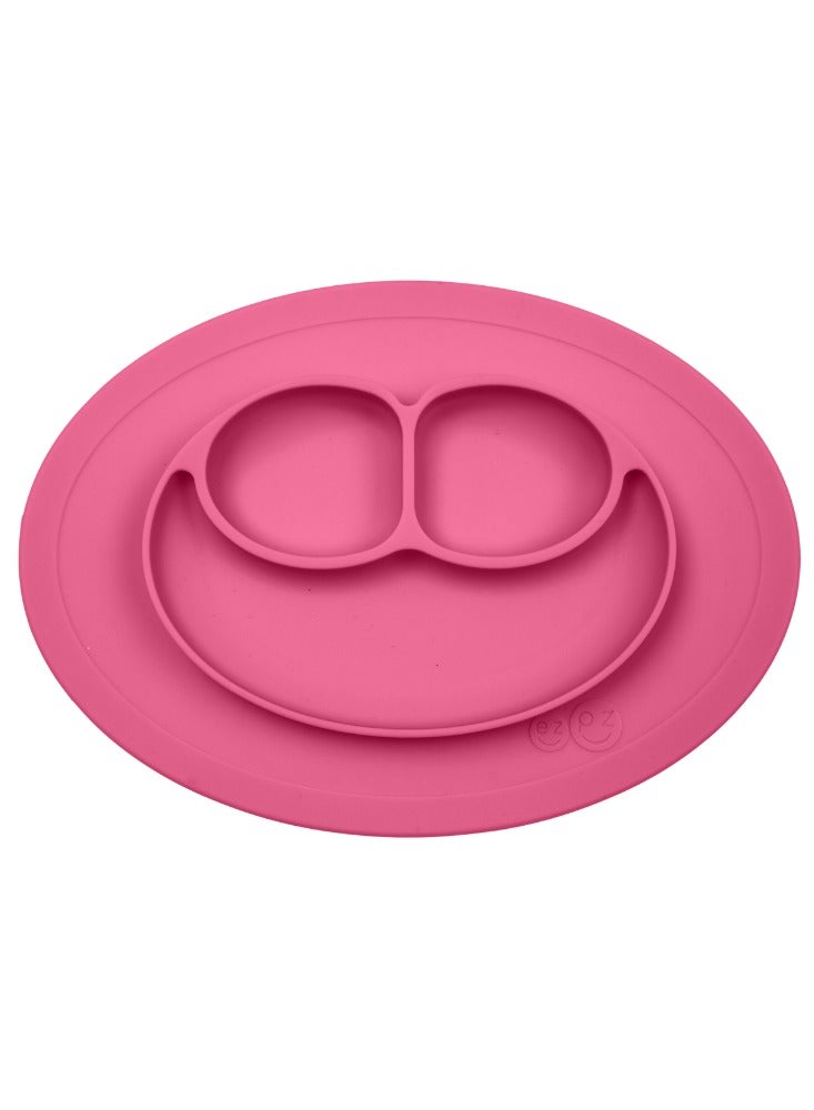 ezpz Mini Mat - Baby Plate, Kids Plate, Baby Led Weaning Silicone Plates For Babies - Pink - Image 1