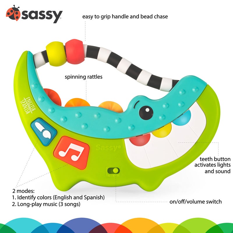 Sassy Rock-A-Dile Musical Toy - Image 3