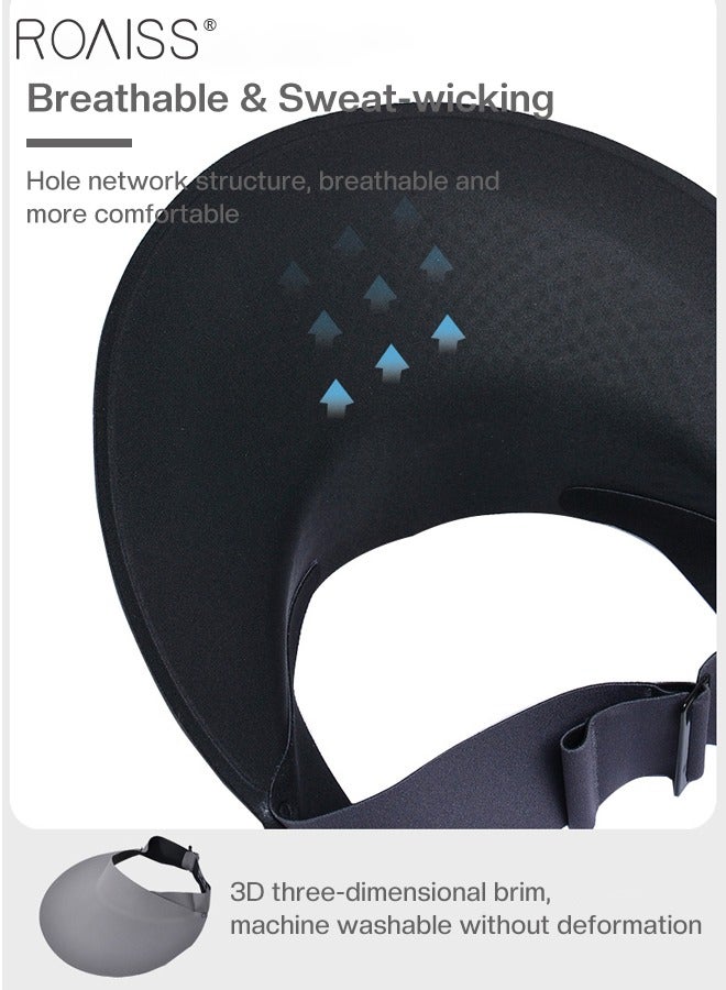 Women's Wide-brimmed Seamless Sun Hat, Foldable and Storable Beach Sun Hats, UPF 50+, Suitable for Young Ladies Outdoor Sports Cycling Beach Cap, Adjustable Size