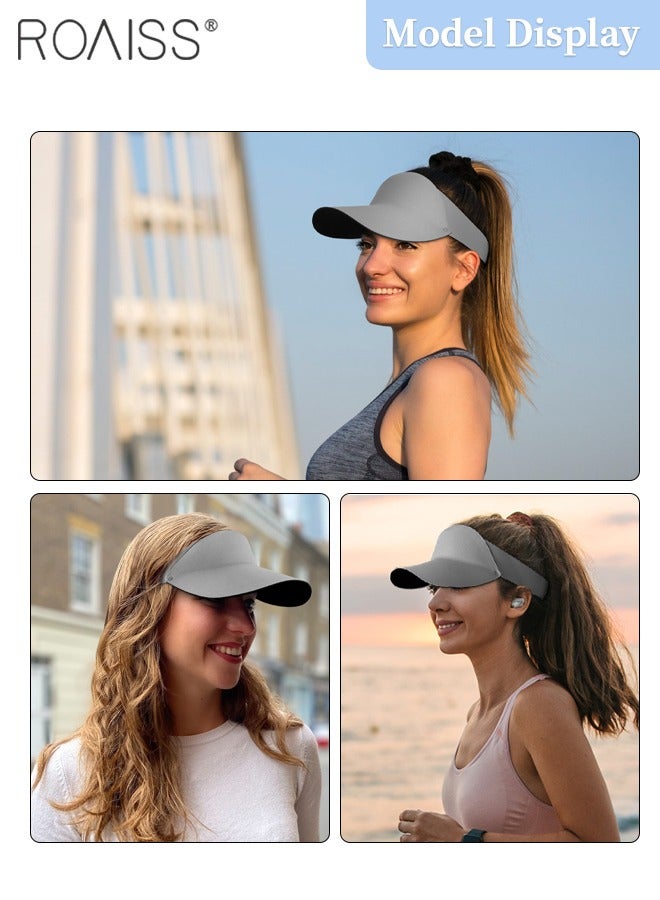 Women's Wide-brimmed Seamless Sun Hat, Foldable and Storable Beach Sun Hats, UPF 50+, Suitable for Young Ladies Outdoor Sports Cycling Beach Cap, Adjustable Size