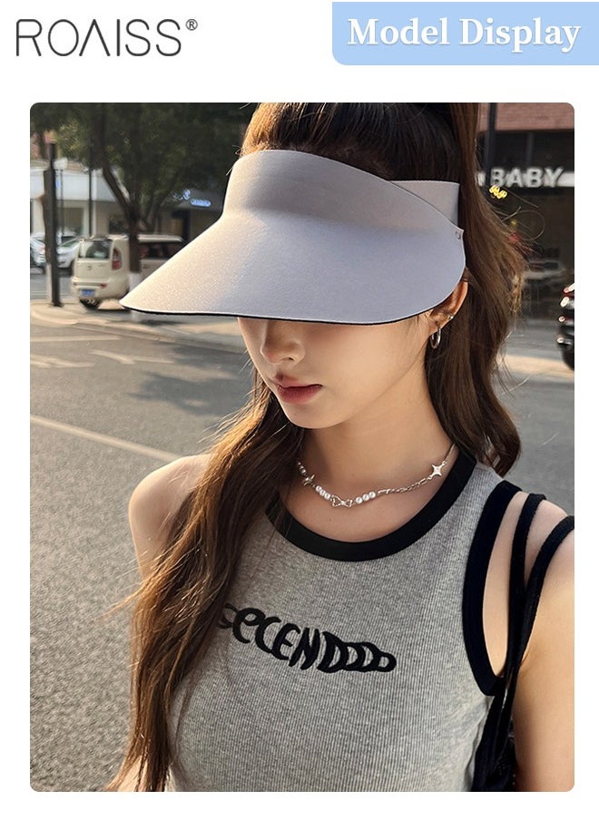 Women's Anti-UV Empty Top Sun Hat, Rollable Empty Top UPF50+ Sun Protection Outdoor Sports Cycling Beach Sun Cap Adjustable Size - pzsku/Z6A1477E72A03E26847ACZ/45/_/1720774682/9043e469-3d7c-48a7-979e-647d6a30068a