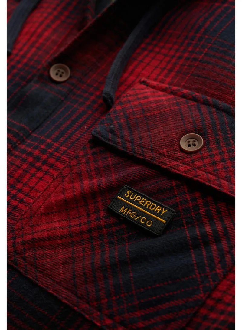 سوبر دراي Surplus Hooded Check Shirt
