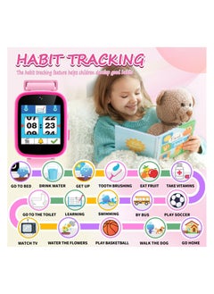 FARROBIZZ Vakzovy Kids Smart Watch Girls, Gifts For 3-10 Year Old Girls Dual Camera Touchscreen Smart Watch For Kids With Music Player, Educational Toys Toddles Birthday Gift For Girls Ages 6 7 8  - Image 4