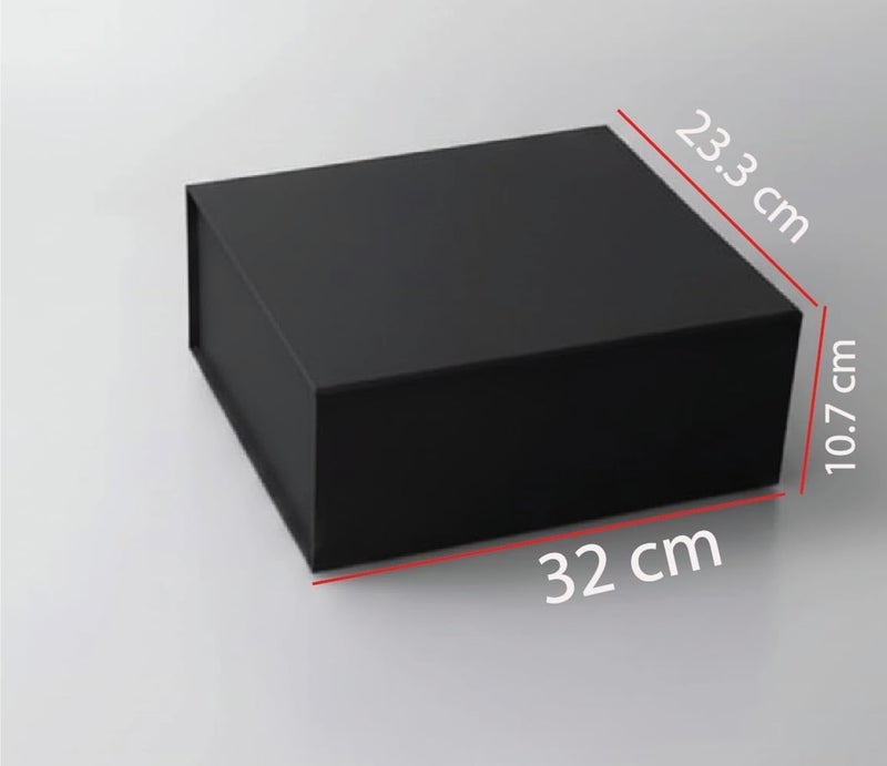 Red Dot Gift Large Collapsible Cardboard Magnetic Presentation Box - Black (32 x 23.3 x 10.7 cm) - Image 2