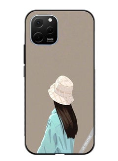 Protective Case Cover For Huawei Enjoy 50z Brown Hat Girl Design Multicolour