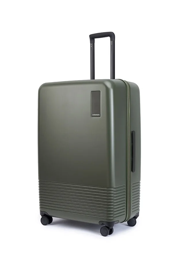 موكوبارا للتجارة ذ.م.م حقيبة سفر كبيرة من البولي كربونات ماكرولون ألماني بلون أخضر عشبي