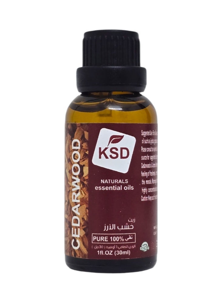 KSD 100% pure cedarwood oil 30ml - Image 1