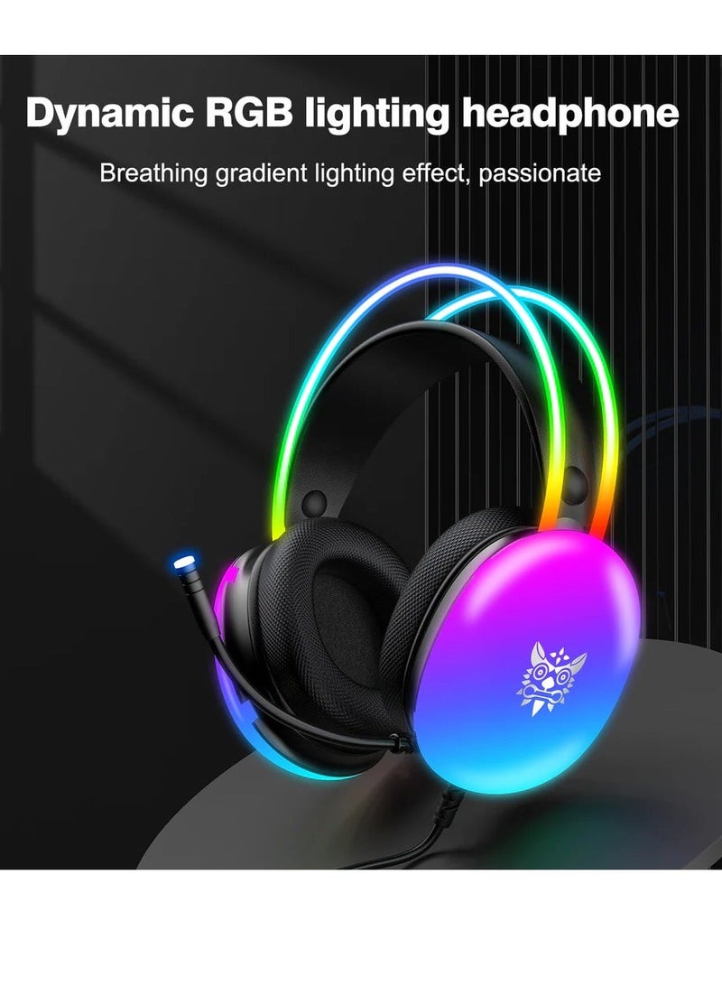 Onikuma X25 Gaming Headset Over-Ear Gaming Wired Headphones with Mic - Image 4