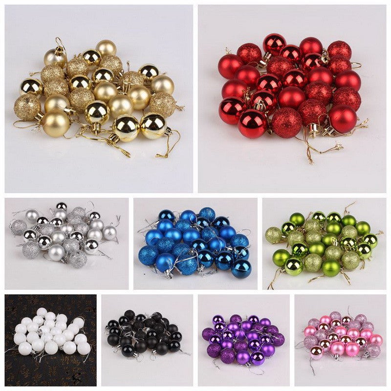 selling colorful Christmas ball glossy ball Christmas tree decorative ball handmade diy material jewelry accessories - Image 2
