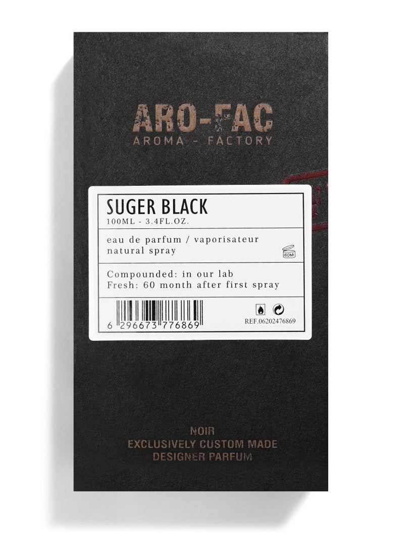 Aroma-Factory Aro Fac Suger Black By AMD Perfumes Men and Women Fragrance EDP 100ml  - Image 3