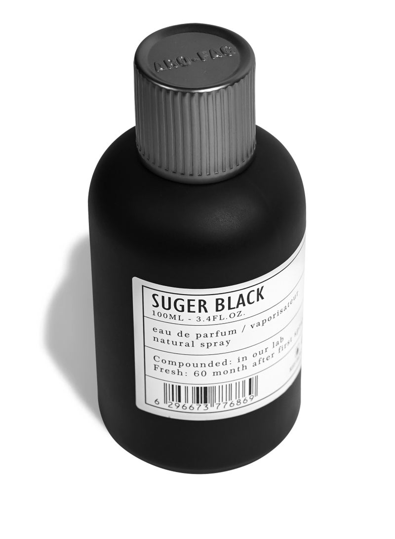 Aroma-Factory Aro Fac Suger Black By AMD Perfumes Men and Women Fragrance EDP 100ml  - Image 2
