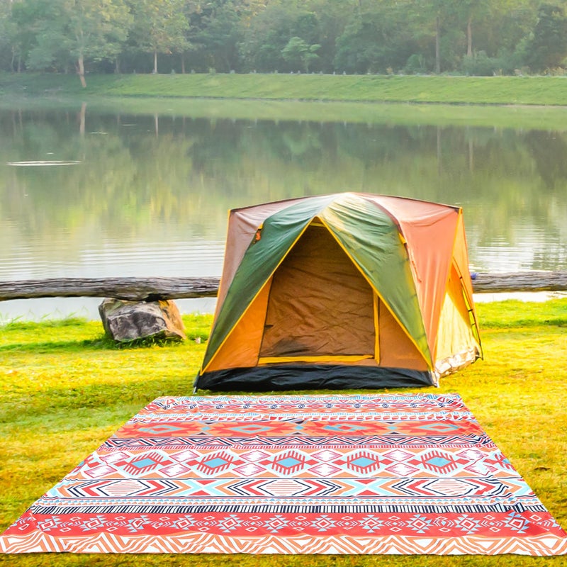WIWIGO Beach Blanket Waterproof Sandproof Beach Mat 79" X 83"/10'x9'for 2-8 Adults Quick Drying Outdoor Picnic Mat Beach Accessories for Travel, Camping, Hiking - Image 5