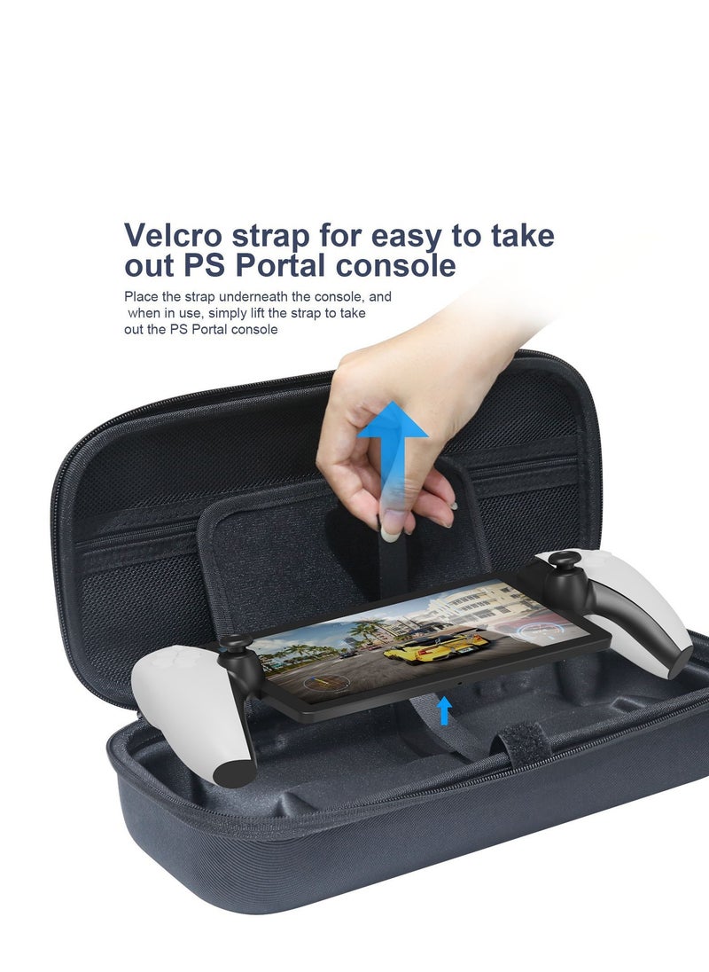 Generic - Carrying Case For Ps5 Portal Handheld Storage Bag Protective Hard Portable Travel Case With Pockets For Accessories And Games - Image 1