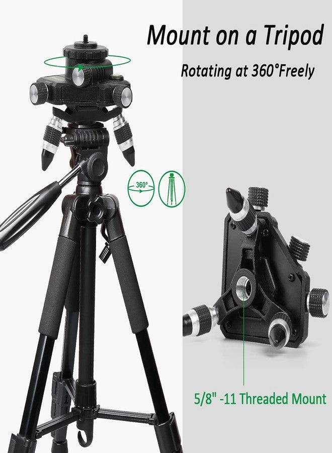 Huepar Laser Level Adapter, Metal 360-Degree Rotating Base for Laser Level Tripod Connector, 1/4’’ Threaded Mount and Horizontal Bubble, Micro-adjust Fine Turning Pivoting Base AT2 - Image 5