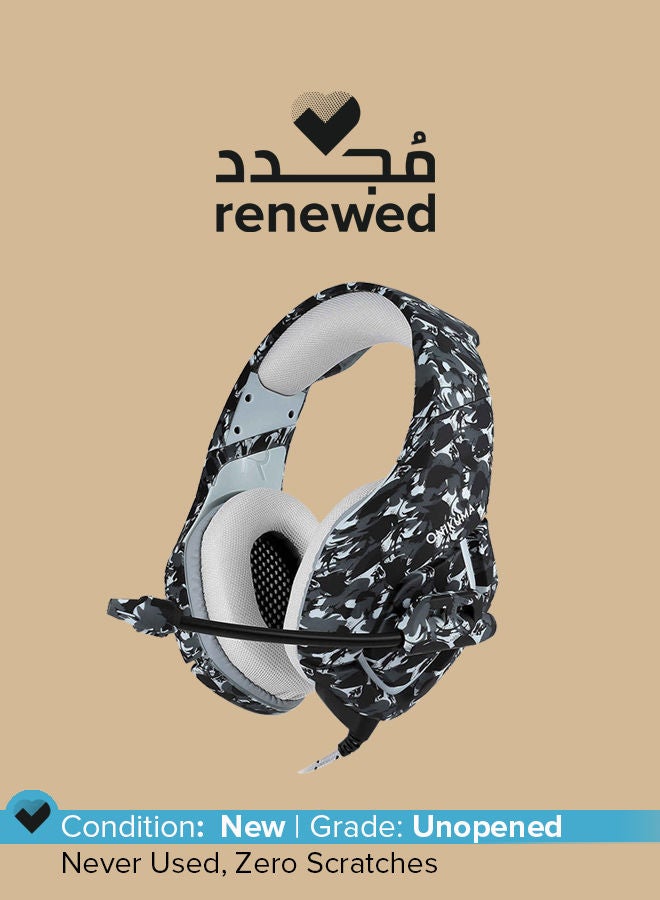 onikuma Renewed - K1B Gaming Wired Headset With Microphone For PS4/PS5/XOne/XSeries/NSwitch/PC - Image 1