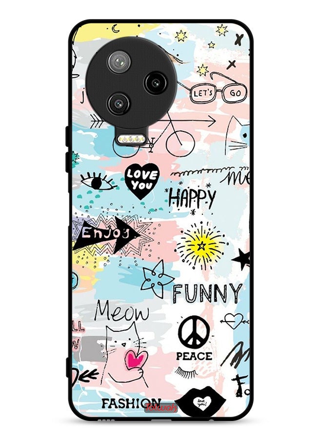 Tolwak Infinix Note 12 Pro 4G Protective Case Cover Love You Tags - Image 1