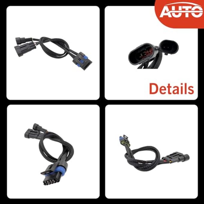 AUTO OCCASION MAF Sensors Mass Air Flow Sensors Extension Plug Connector Adapter with LS1 3 Wire to LS2 LS6 LQ4 to 5 Wire Intake Air Temperature Signal - Image 2