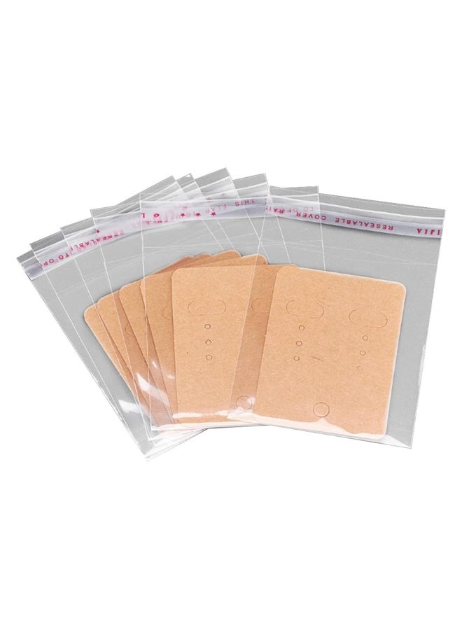 Earring Display Cards Set with Clear Self-Seal Bags, 200 Pieces  - Image 2