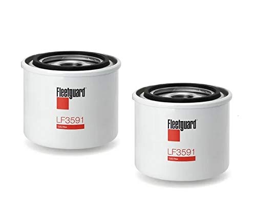 LF3591 Fleetguard Lube SpinOn Cummins Onan 1220833 Pack of 2