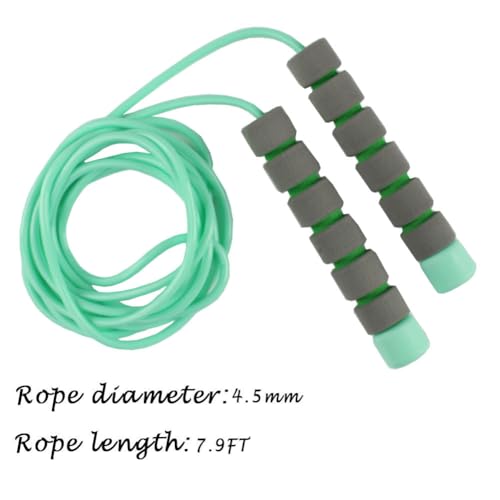 Ace one 4 Pack Adjustable Soft Skipping Rope with Skin-Friendly Foam Handles for Kids, Children, Students and Adults, Fitness Jump Rope For Outdoor, Party Favor, Exercise Activity (pink+blue+green+orange) - Image 2