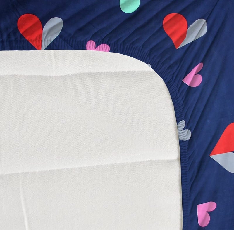 YAZLYN COLLECTION YAZLYN COLLECTION 72X78 inch Premium Cotton Elastic Fitted Printed Multi Color Bedsheet for Double Bed with 2 Pillow Covers fit Up to 8 inch Mattress Multicolor_21  - Image 4