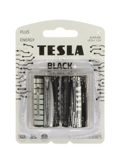 TESLA BATTERIES Tesla AA Battery Black+ Alkaline - Plus Extra Energy Batteries Shrink Foil LR6/1.5V Pack of 24 