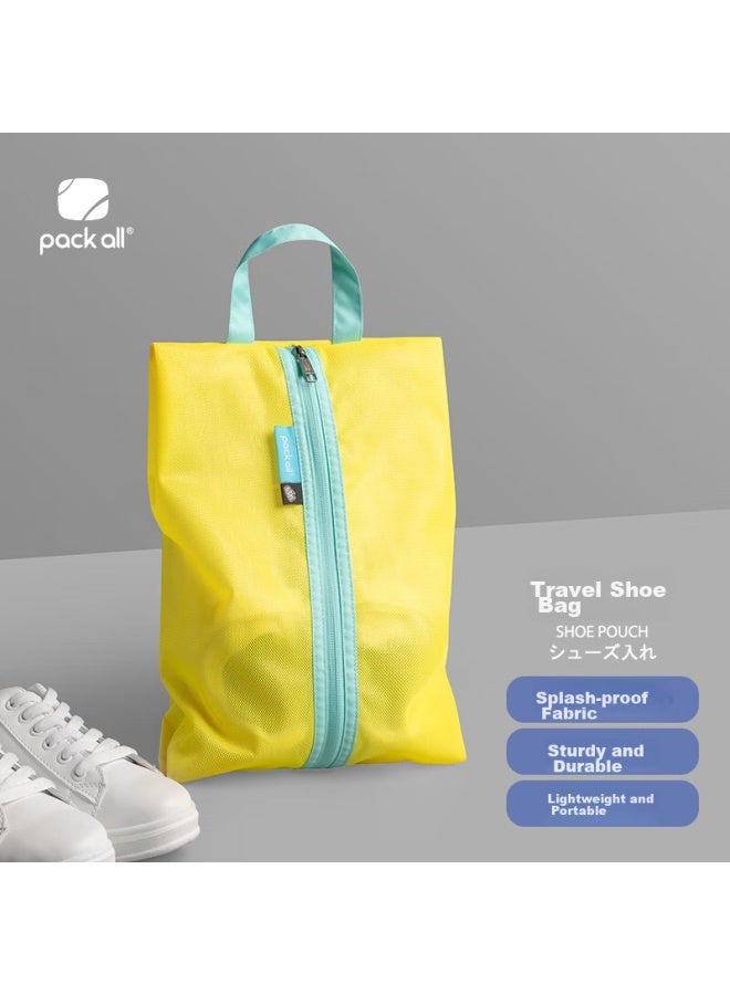 باك أول Pack All Children's Shoe Storage Bag, Travel Shoe Organizer, Handheld Dustproof Shoe Storage Bag, Yellow - Image 1