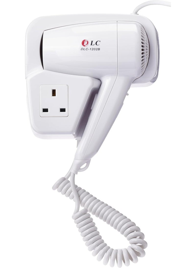 LC Wall Mounted Hair Dryer White 1200W - Image 1