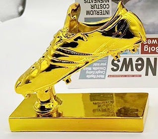 Generic Golden Boot Trophy Football Souvenir Gold base