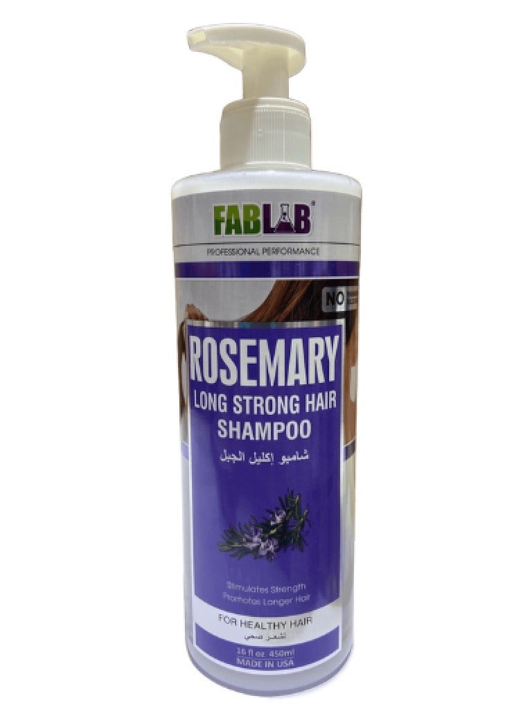 FabLab Rosemary Shampoo for Long and Strong Hair, 450 ml