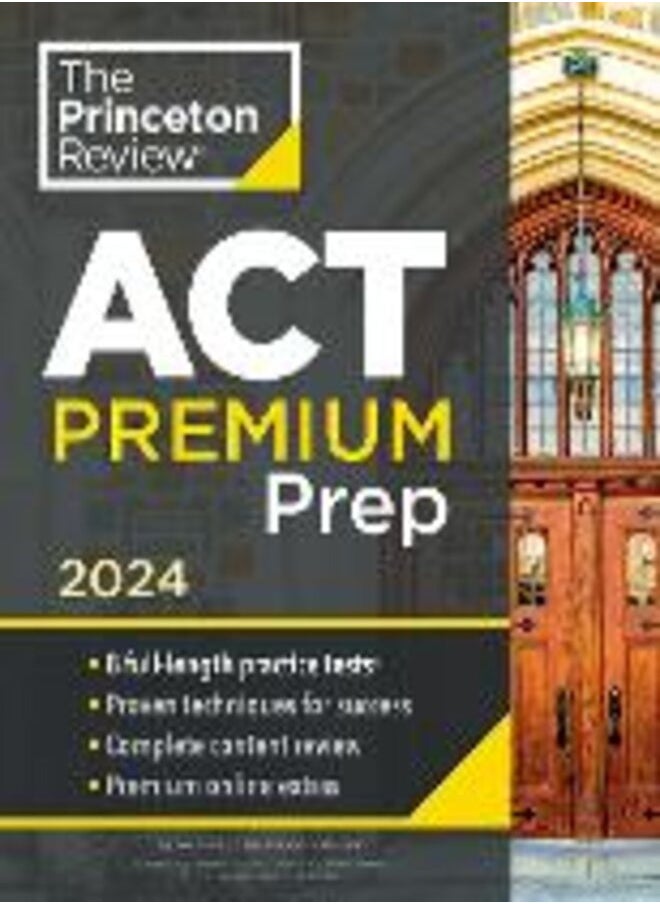 null - Princeton Review ACT Premium Prep, 2024: 8 Practice Tests + Content Review + Strategies: 2024 - Image 1