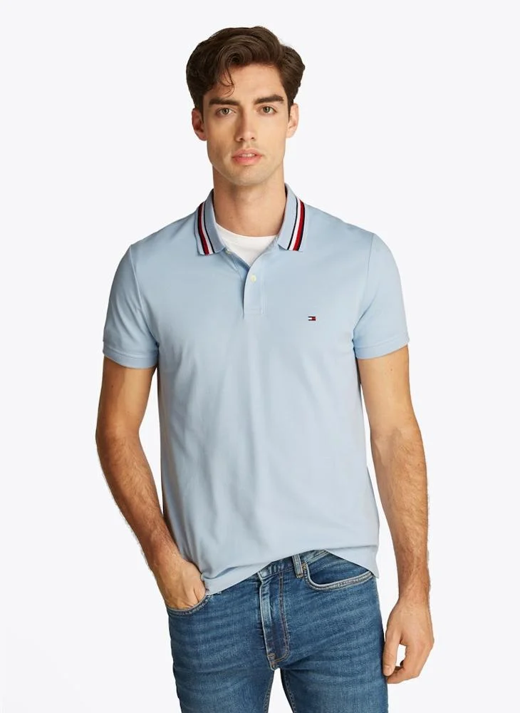 تومي هيلفيغر Logo Print Polo Shirt